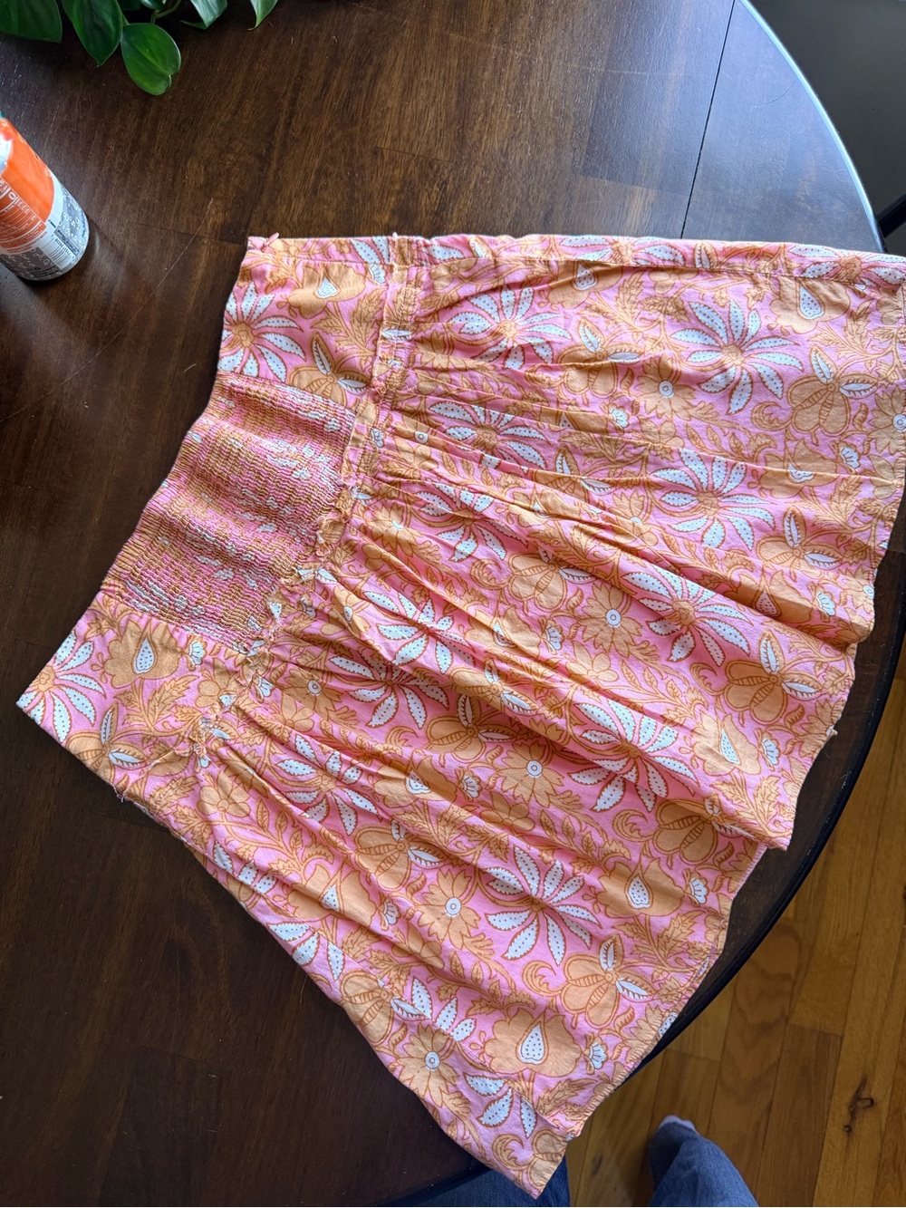 Banana Republic Pink and Orange Maternity Skirt